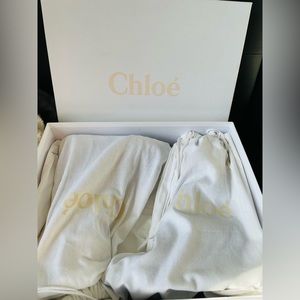 Authentic Chloé Betty Shearling and Leather-trimmed ankle boots!